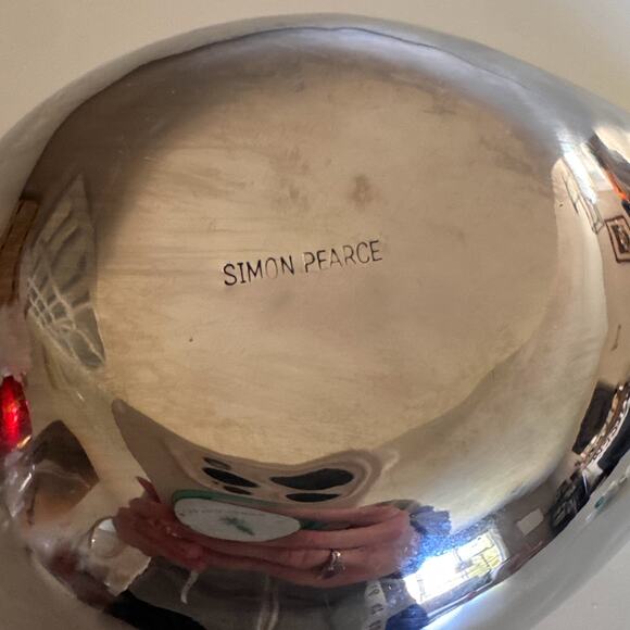 Simon Pearce Hammered Stainless Steel Metal Bowl Silver Retired - Picture 6 of 8